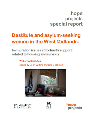 Destitute & Asylum Seeking Women in the West Midlands